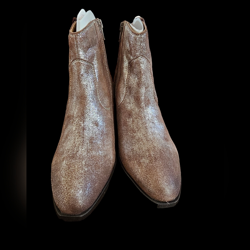 Seychelles Upside Boot In Distressed Pewter Suede… - image 2